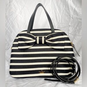 Kate Spade Olive Drive Stripe Lottie satchel